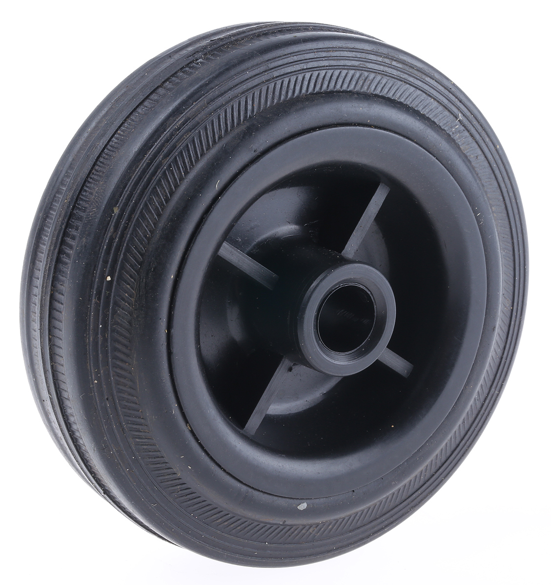 Guitel Hervieu Black Rubber Abrasion Resistant Trolley Wheel, 100kg