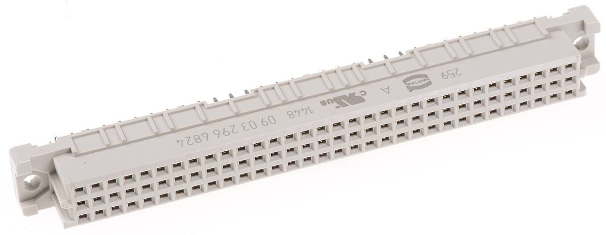 HARTING 96 Way 2.54mm Pitch, Type C Class C2, 3 Row, Straight DIN 41612 Connector, Socket