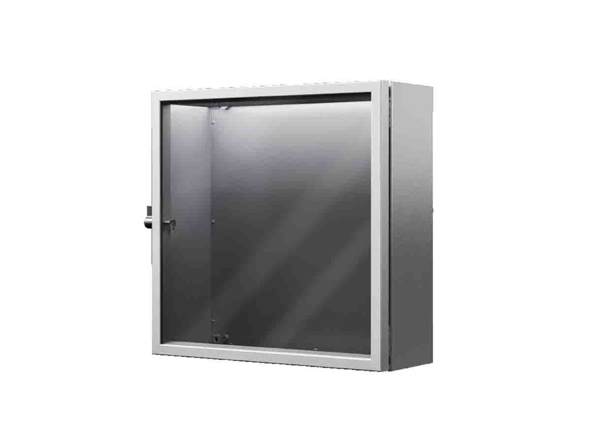 Rittal Aluminium IP54 Inspection Window for use with AX 1012000, 1076000 &1376000 enclosures instead of the door