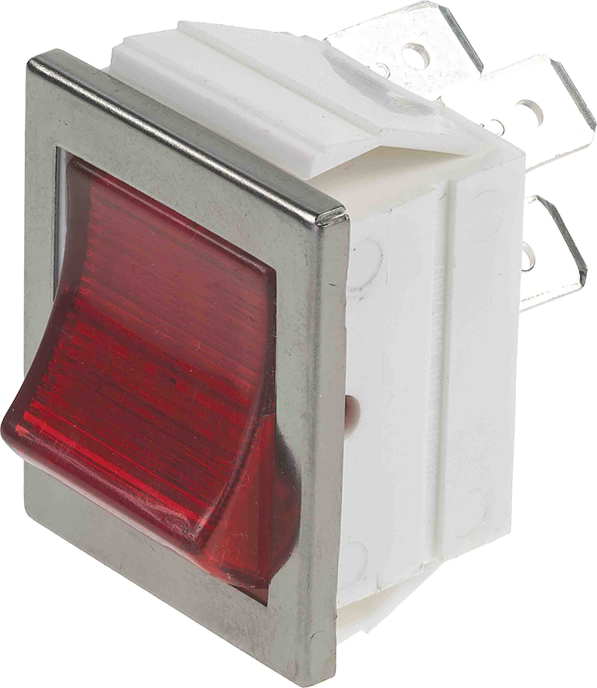 Arcolectric Illuminated DPST, Latching Rocker Switch Panel