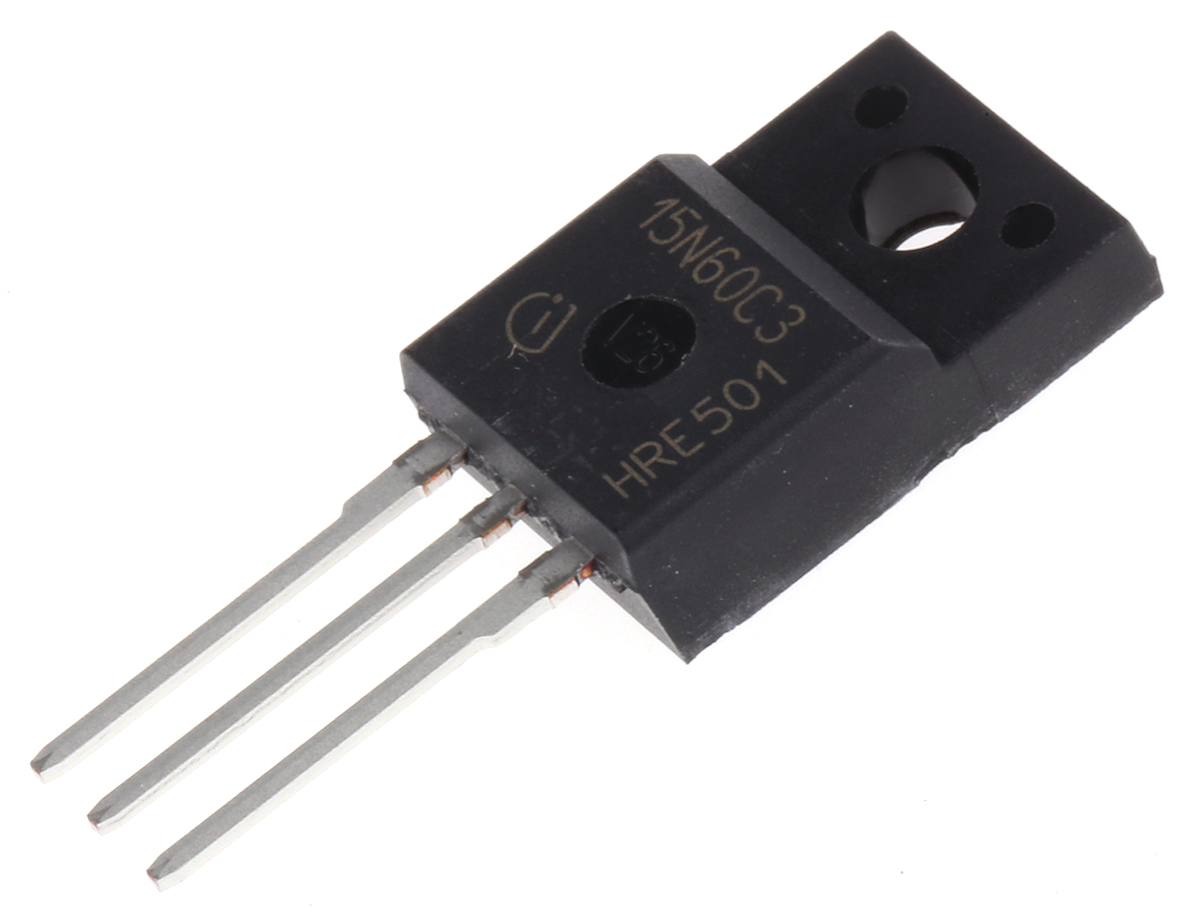 Infineon CoolMOS C3 Type N-Channel MOSFET, 15 A, 600 V Enhancement, 3-Pin TO-220FP SPA15N60C3XKSA1