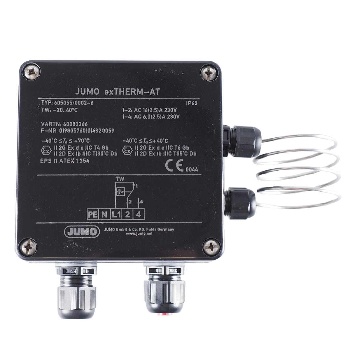 Jumo Capillary Thermostat, 140°C Max, Automatic Reset, Surface Mount