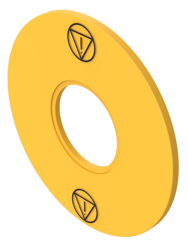 EAO Legend Plate for Use with 61 Series, EN ISO 13850 E-Stop