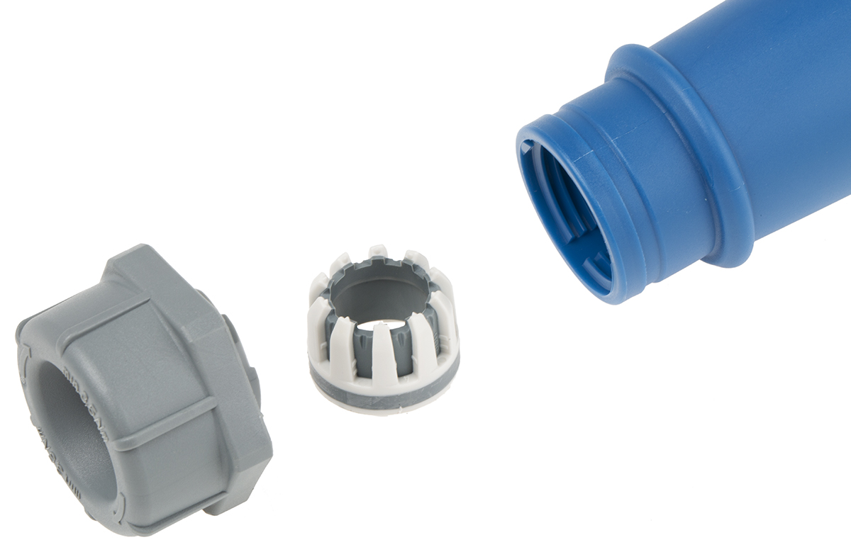 MENNEKES, AM-TOP IP67 Blue Cable Mount 3P Industrial Power Socket, Rated At 16A, 230 V