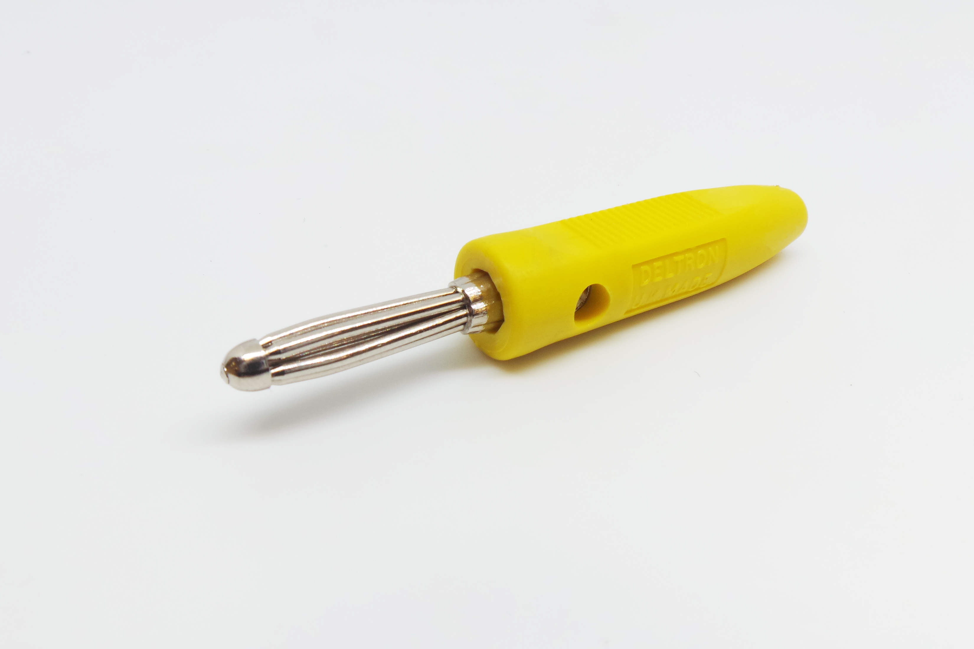 RS PRO Yellow Male Banana Connectors, Screw Termination, 16A, 50V, Copper Plating