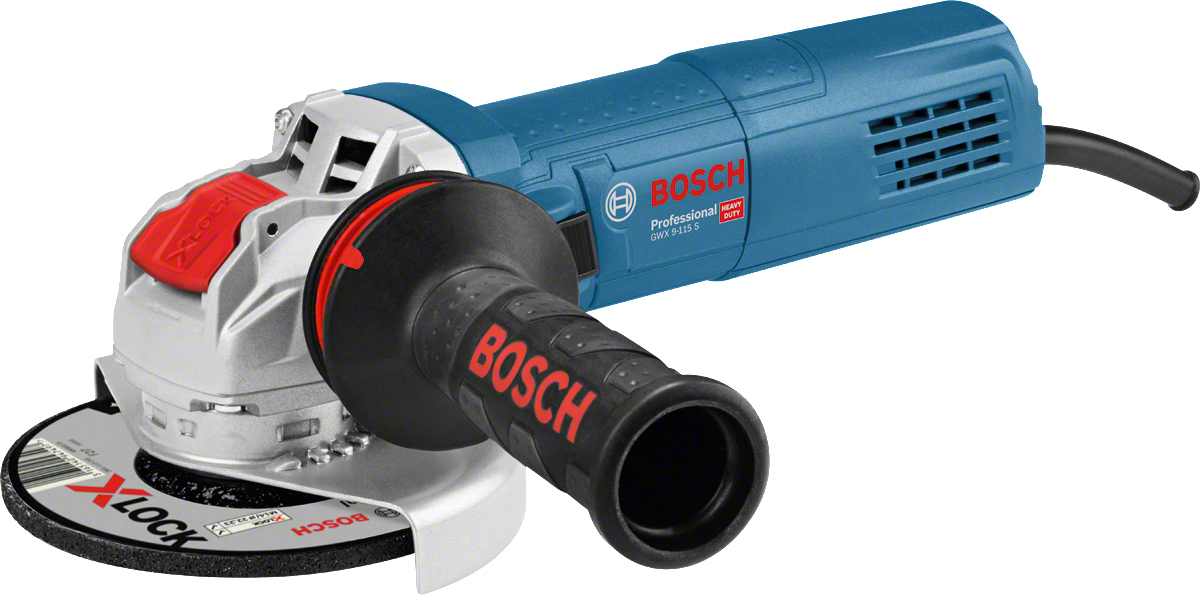 Bosch GWX 9 115mm Corded Angle Grinder, BS 4343 Plug