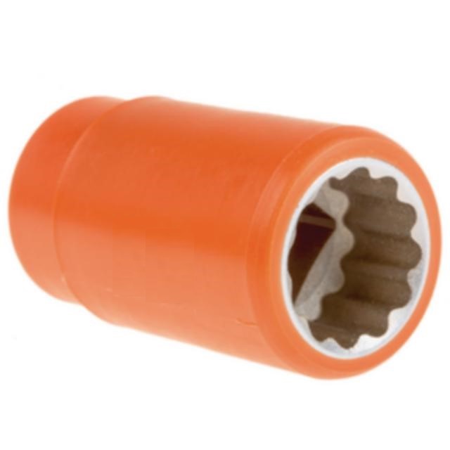 ITL Insulated Tools Ltd 1/2 in Drive 18mm Insulated Standard Socket, 12 point, VDE/1000V, 50 mm Overall Length