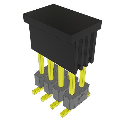 Samtec TSM Series Vertical Surface PCB Header, 8 Contact(s), 2.54 mm Pitch, 2 Row, Unshrouded