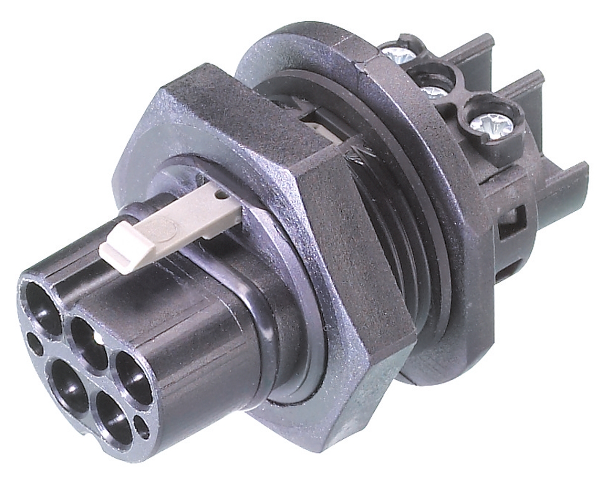 Wieland RST20i5 Series Connector, 5-Pole, Male, 1-Way, Panel Mount, 20A, IP66, IP68, IP69