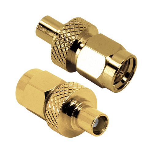 Siretta Straight 50Ω RF Adapter MCX Socket to SMA Plug 0 → 6GHz