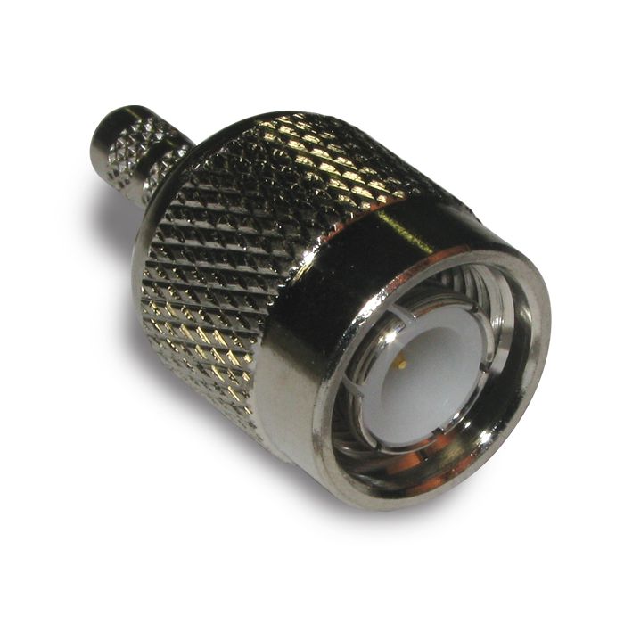 Amphenol RF Plug Cable Mount TNC Connector, Crimp Termination, Straight Body