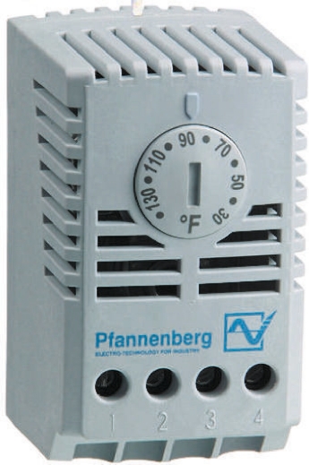 Pfannenberg FLZ Changeover Enclosure Thermostat, 100 → 250 V ac, +32 → +140 °F