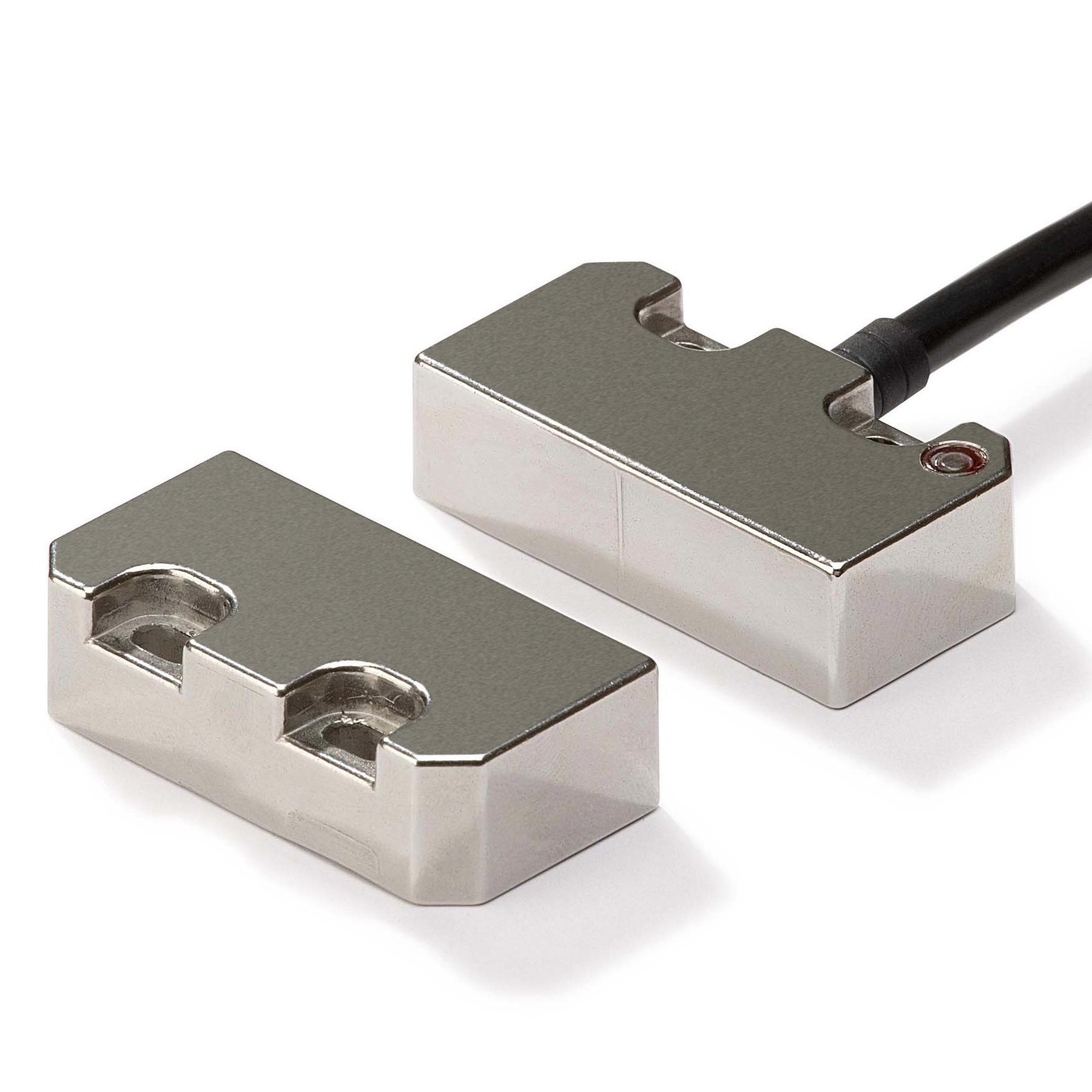 Omron F3S Series Hall Coded Non-Contact Safety Switch, Stainless Steel Housing, 2NC, 2m Cable