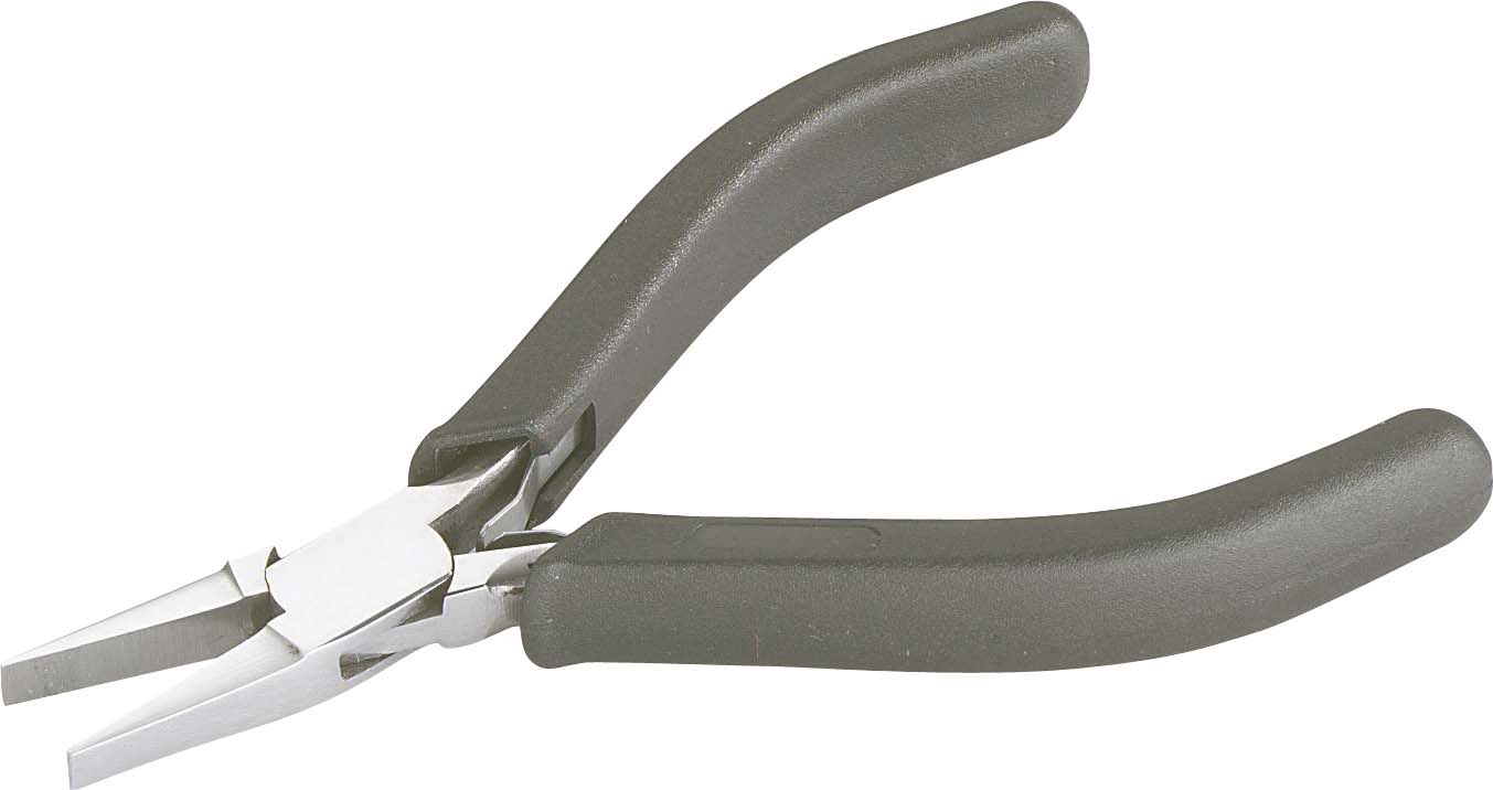 SAM Flat Nose Pliers, 130 mm Overall, Flat Tip, 25mm Jaw, ESD