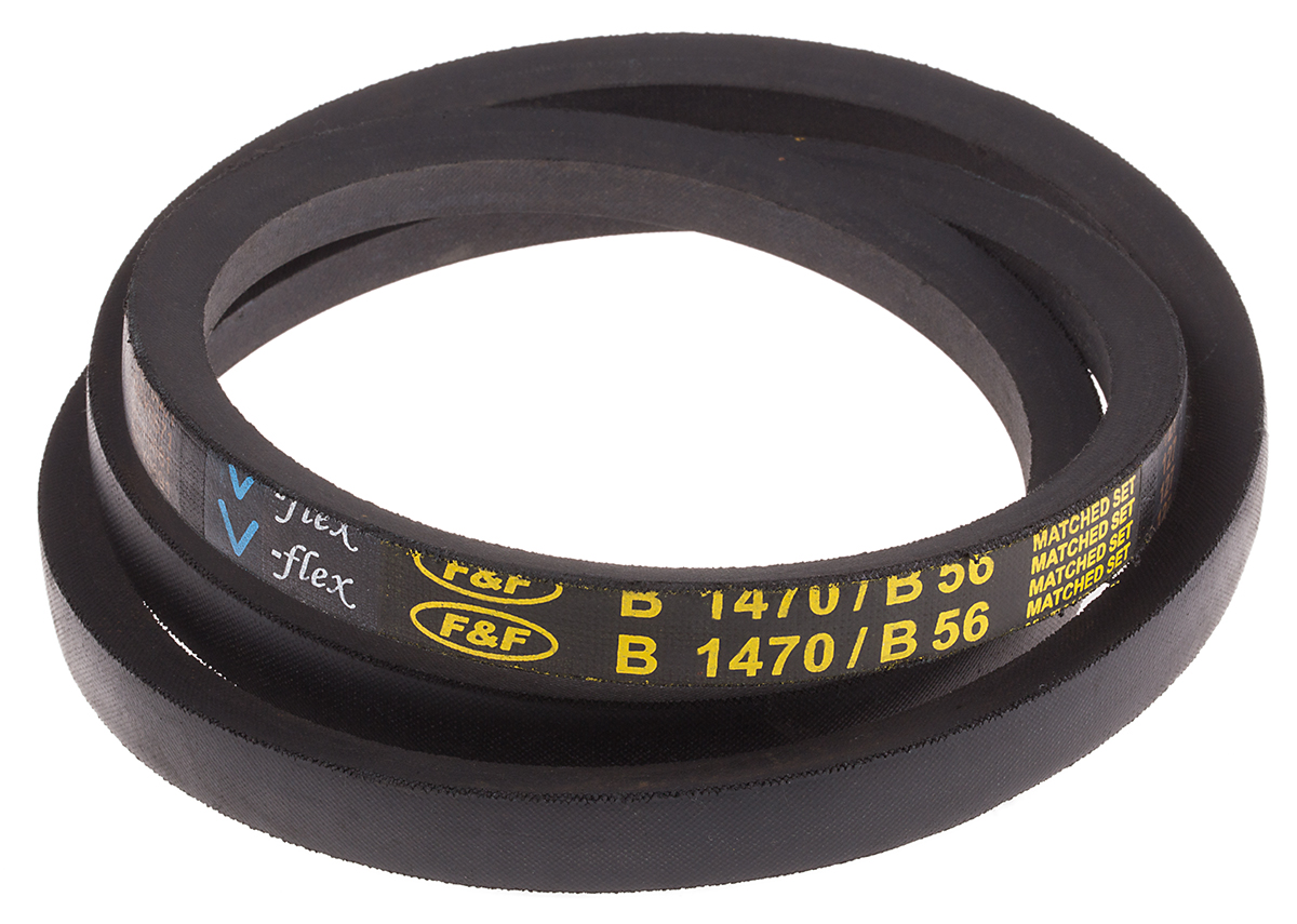 RS PRO Drive Belt, belt section B, 1420mm Length