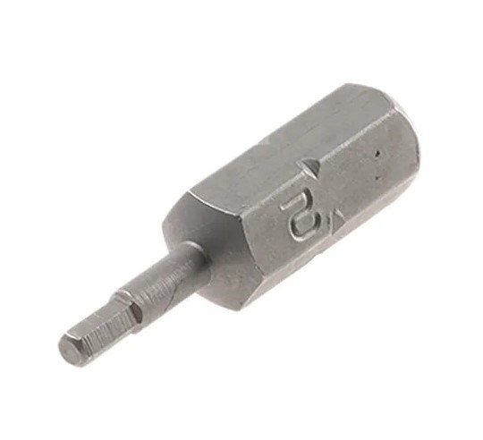 RS PRO Hexagon Screwdriver Bit, 2mm Tip, 1/4 in Drive, 25mm Overall