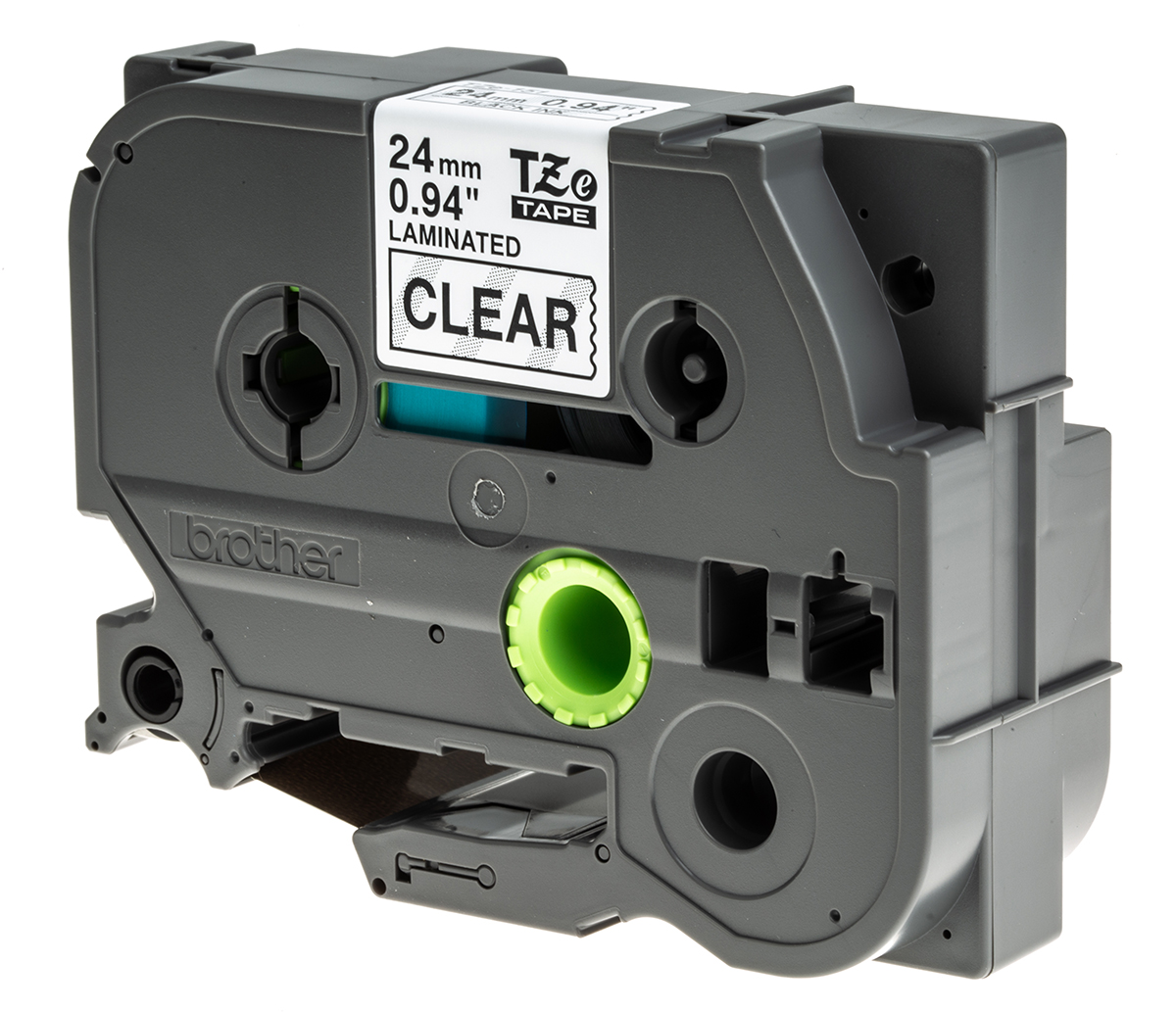 Brother Black on Clear Label Printer Tape, 8 m Length, 24 mm Width