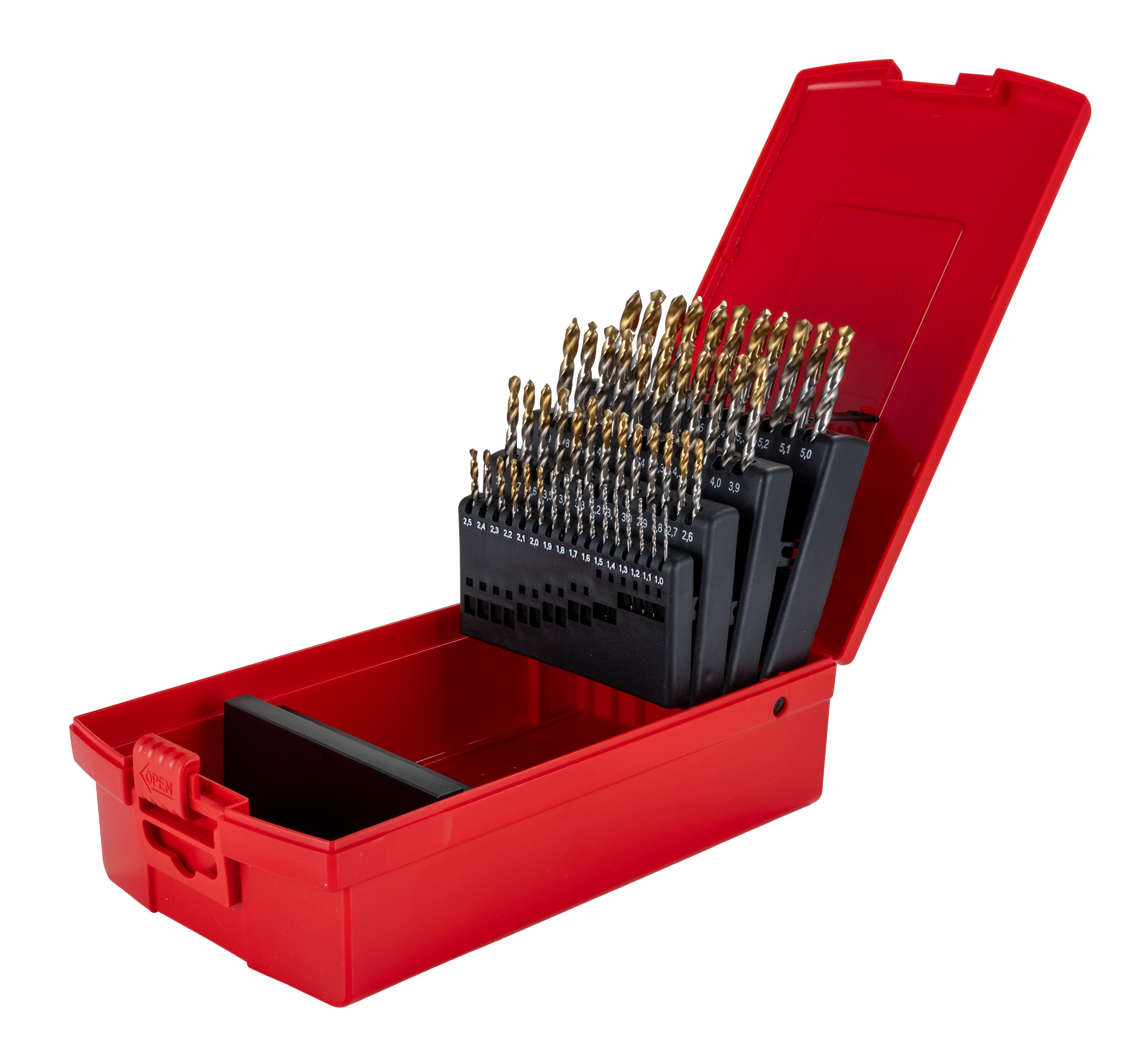 Dormer 51-Piece Jobber Drill Set for Multi-Material, 6mm Max, 1mm Min