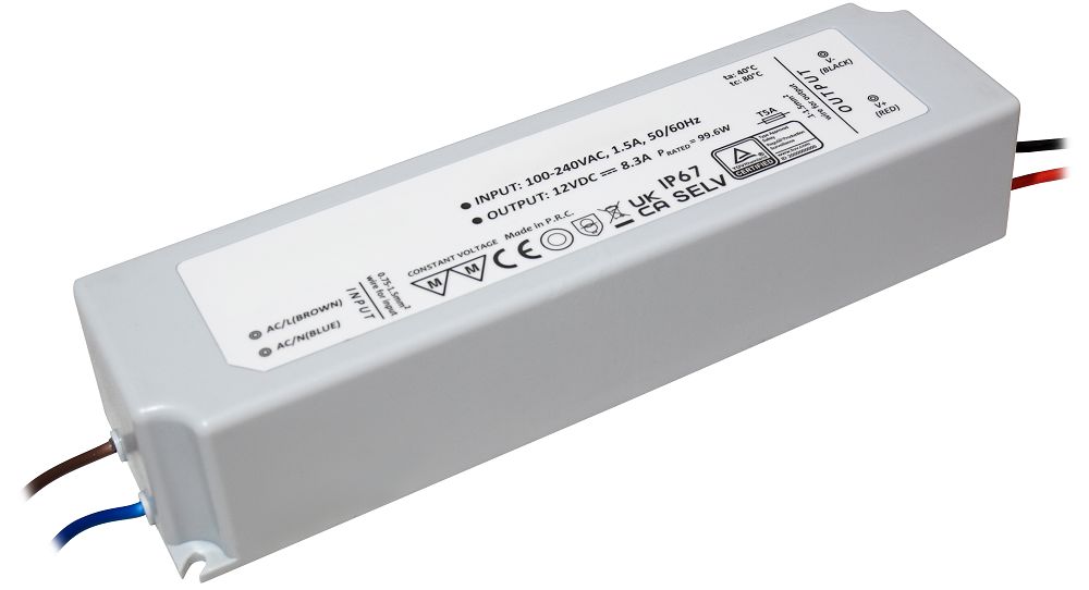 RS PRO LED Driver, 12V Output, 100W Output, 8.3A Output, Constant Voltage