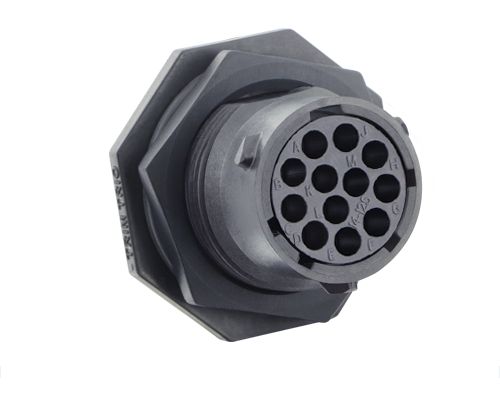 Souriau Sunbank by Eaton Circular Connector, 12 Contacts, Cable, Standard Connector, Socket, Female, IP68, IP69K, UTSX
