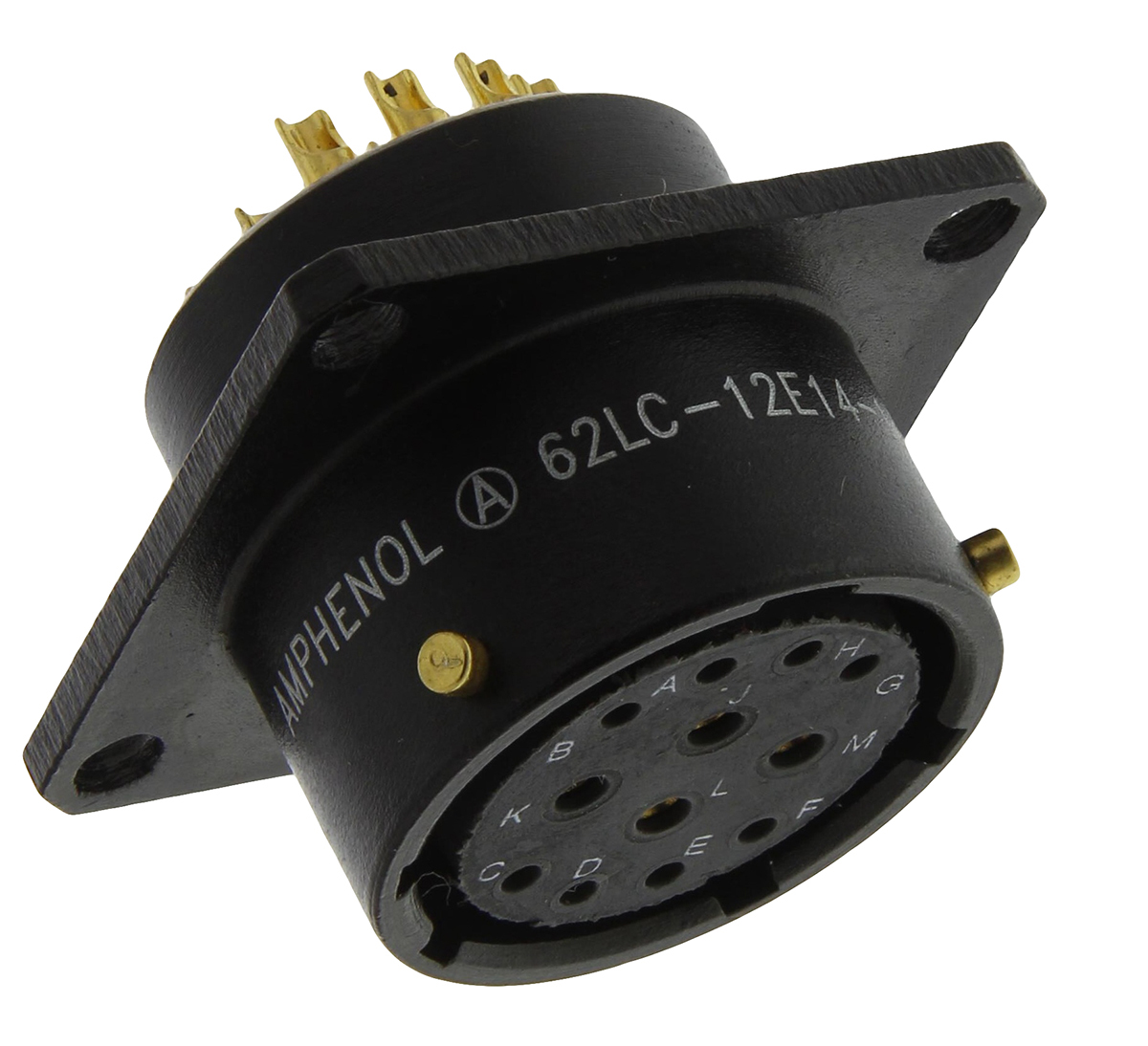 Amphenol Limited, 62LC, Copper 12 Way Panel Mount MIL Spec Circular Connector, Socket Contacts,Shell Size 14, Bayonet