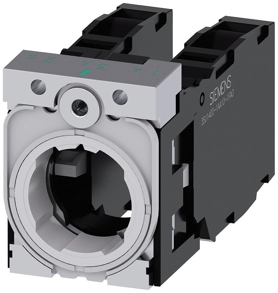 Siemens SIRIUS ACT 3SU15 Series Contact Block, 5 ... 500V, 2NO + 2NC