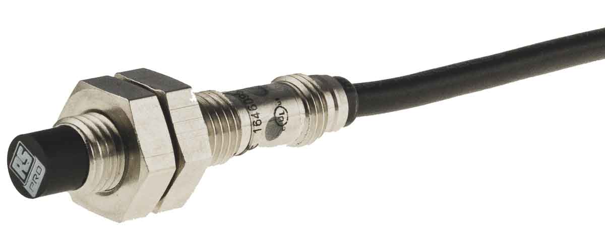 RS PRO Inductive Threaded Barrel Proximity Sensor, M8, 2.5 mm Detection, PNP NO, 10 → 30 V dc