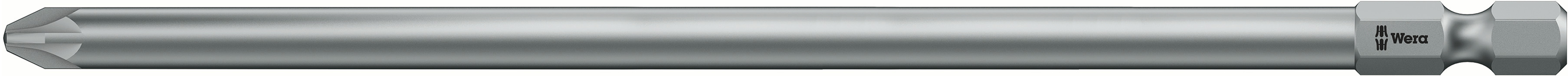 Wera Tamperproof Torx Screwdriver Bit, PZ3 Tip, 152 mm Overall