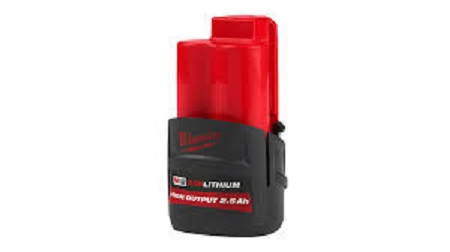 Milwaukee 4932480164 2.5Ah 12V Power Tool Battery, For Use With Power Tools