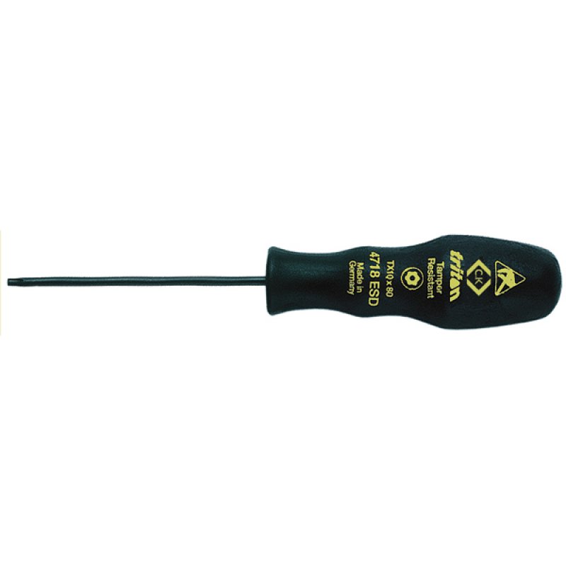 CK Tamperproof Torx Electronic Screwdriver, TX15 Tip, 300 mm Blade, 390 mm Overall