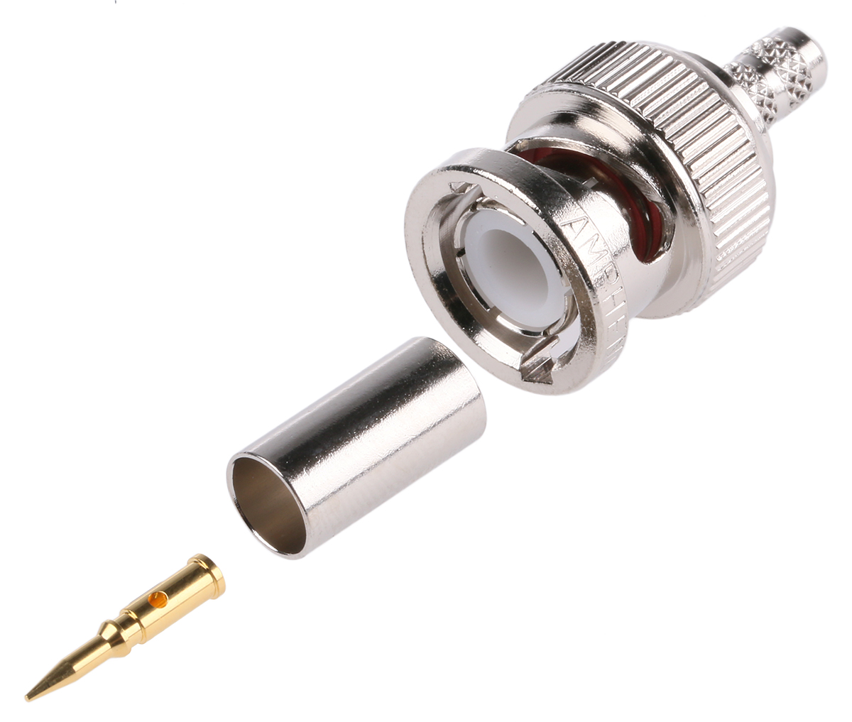 Amphenol RF, Plug Cable Mount BNC Connector, 50Ω, Crimp Termination, Straight Body