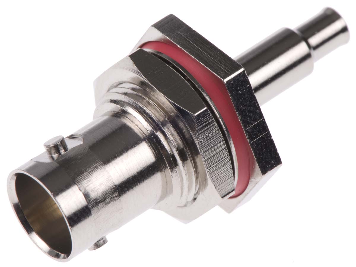 Amphenol RF, Jack Panel Mount BNC Connector, 75Ω, Crimp Termination, Straight Body