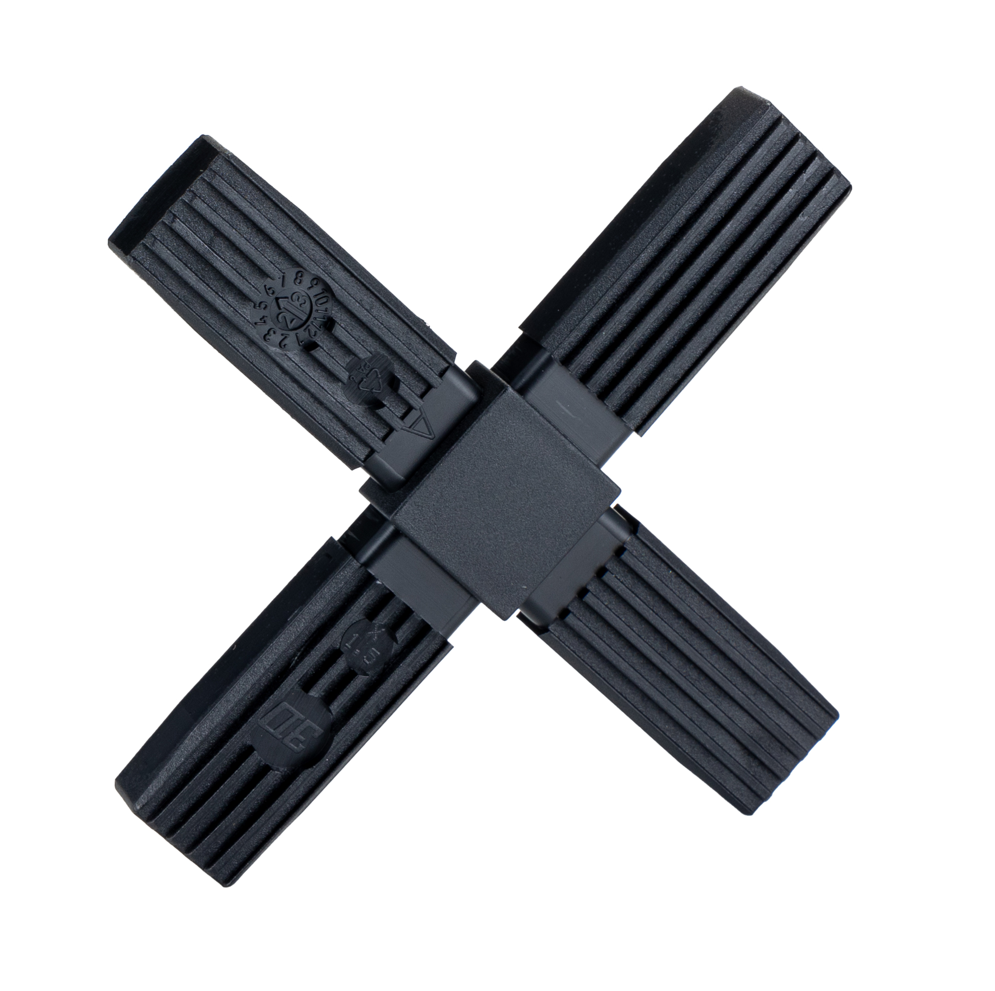 RS PRO 4-Way Connector, Flat Square Tube Connector, Strut Profile 25 mm