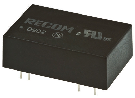 Recom REC5 DC-DC Converter, 12V dc/ 420mA Output, 9 → 36 V dc Input, 5W, Through Hole, +75°C Max Temp -40°C Min