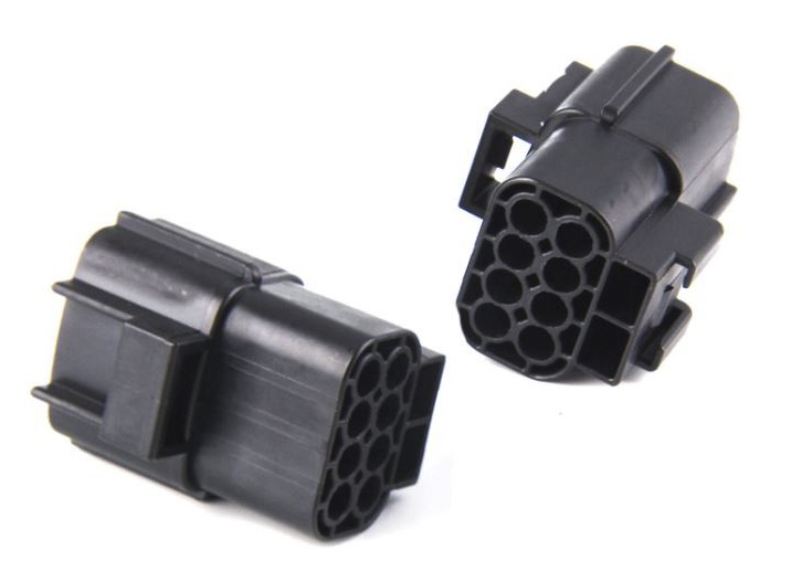 TE Connectivity, Econoseal J Mk II+ Automotive Connector Socket Black 8 Way 174984-2
