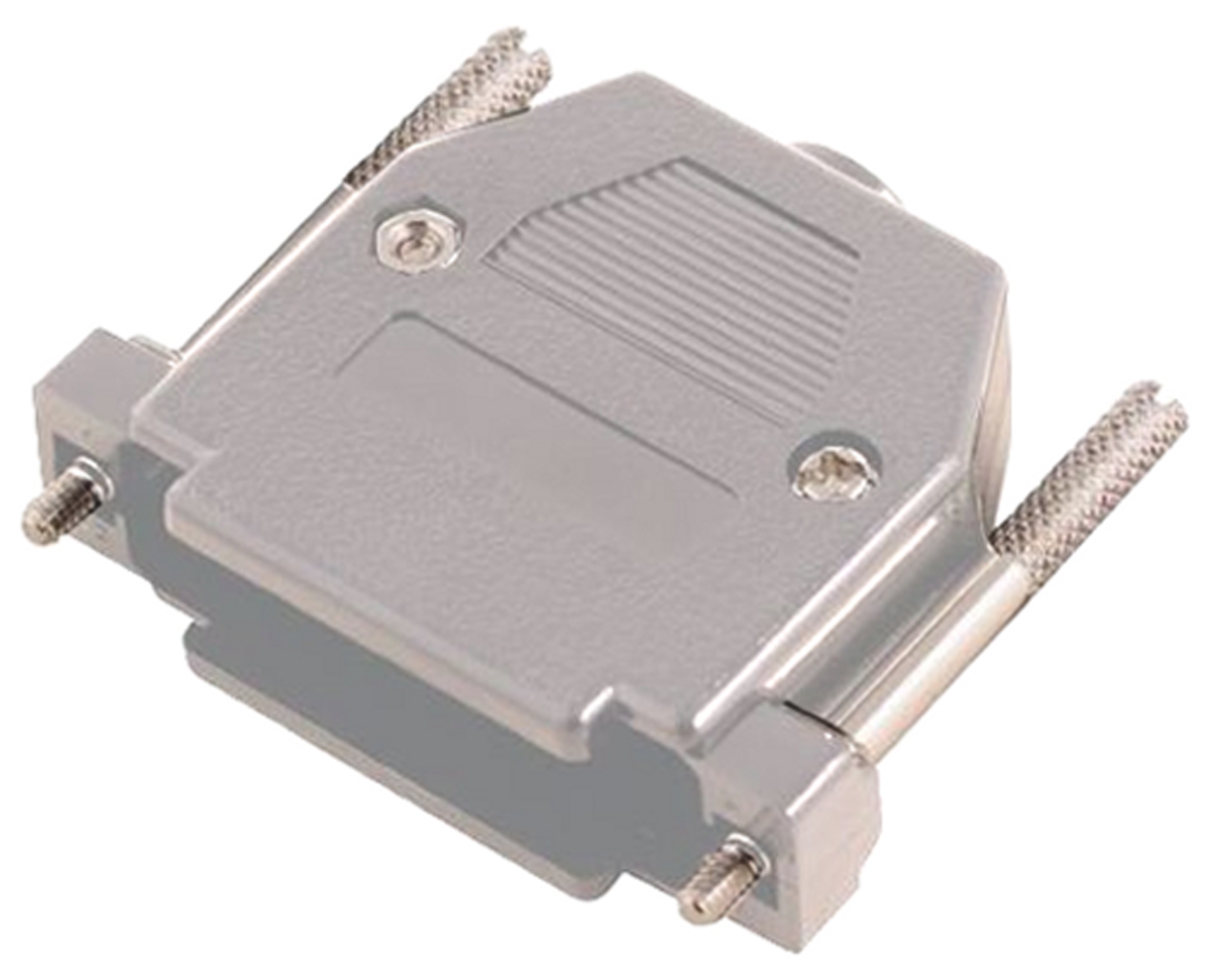 MH Connectors MHCCOV Series ABS D Sub Backshell, 25 Way, Strain Relief