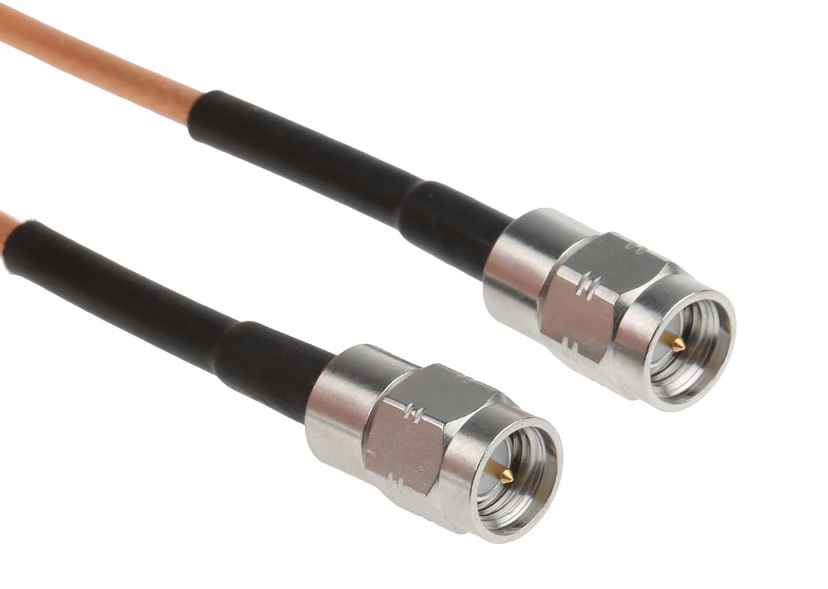 Radiall Cable Assembly Series Male SMA to Male SMA, 1 m 50 Ω