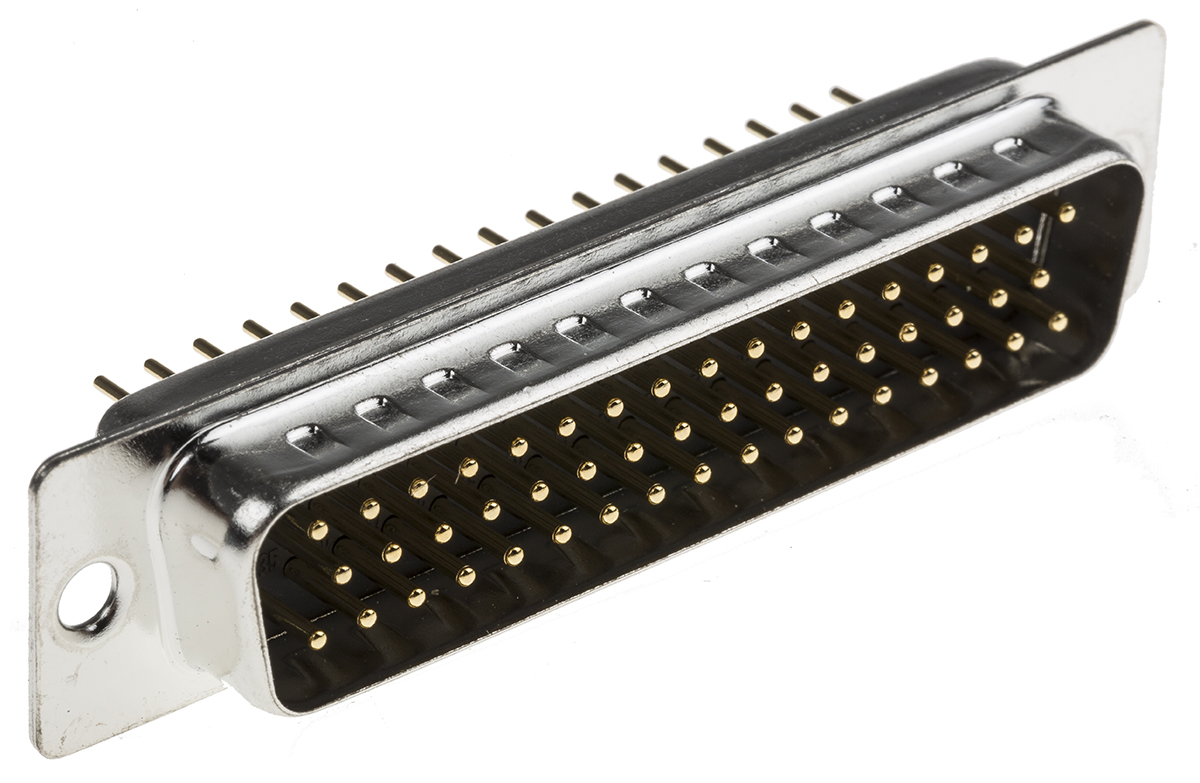 RS PRO 50 Way Through Hole D-sub Connector Plug, 2.77mm Pitch