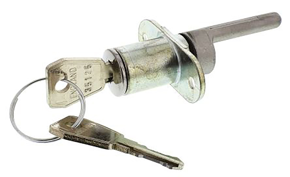Euro-Locks a Lowe & Fletcher group Company Pedestal Lock, 22mm Panel-to-Tongue, 16.5mm Cutout, Key Unlock