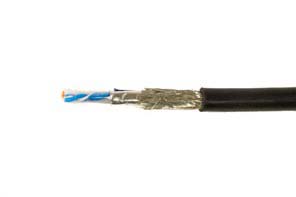 Alpha WireAlpha Essentials Flexing Ethernet, 152m Cat5e, Black, Unterminated PUR Sheath