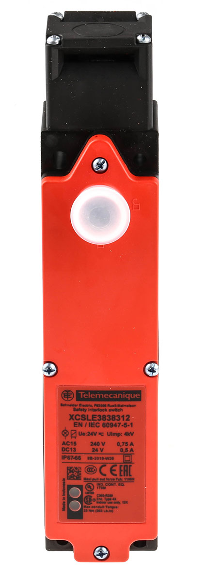 Telemecanique Sensors XCS-LE Series Solenoid Interlock Switch, Power to Unlock, 24V ac/dc