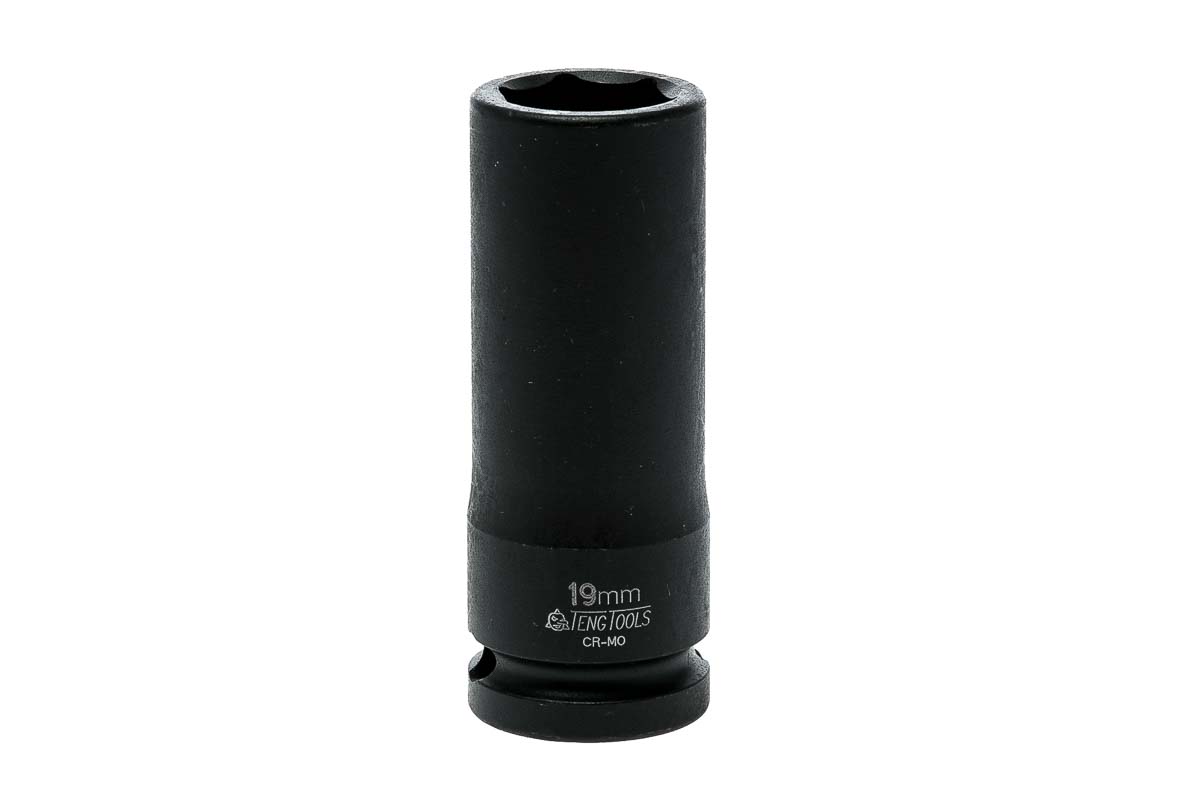 Teng Tools 19mm, 1/2 in Drive Impact Socket, 28.5 mm length