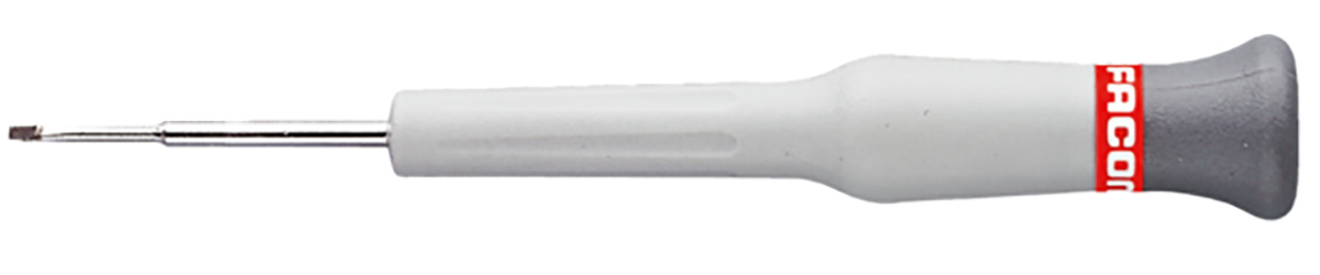 Facom Slotted Precision Screwdriver, 1 mm Tip, 35 mm Blade, 117 mm Overall