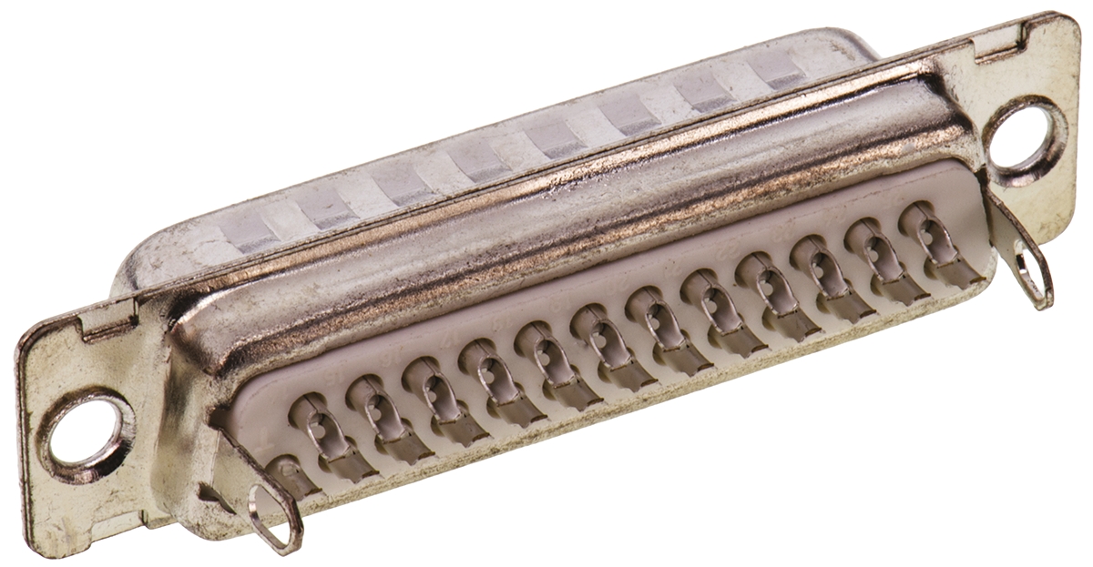 Amphenol Communications Solutions 25 Way Panel Mount D-sub Connector Plug, 2.76mm Pitch