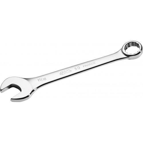 SAM Ratchet Combination Spanner, 206 mm Overall, 11/16in Jaw Capacity, Comfortable Grip Handle