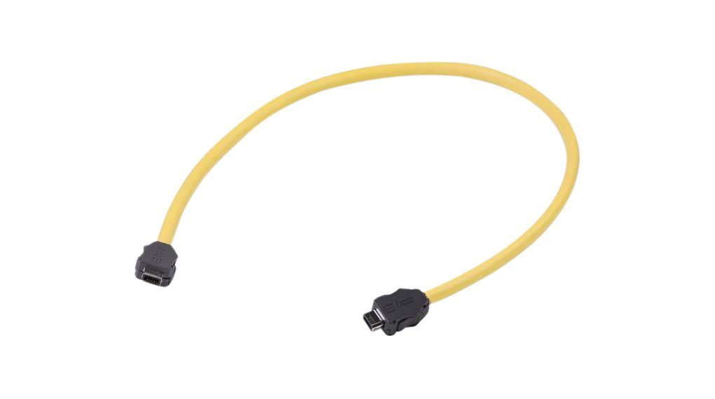 HARTING, 5m Cat6a, Yellow ix Industrial to Male Type A Plug Male, None, Terminated PVC Sheath