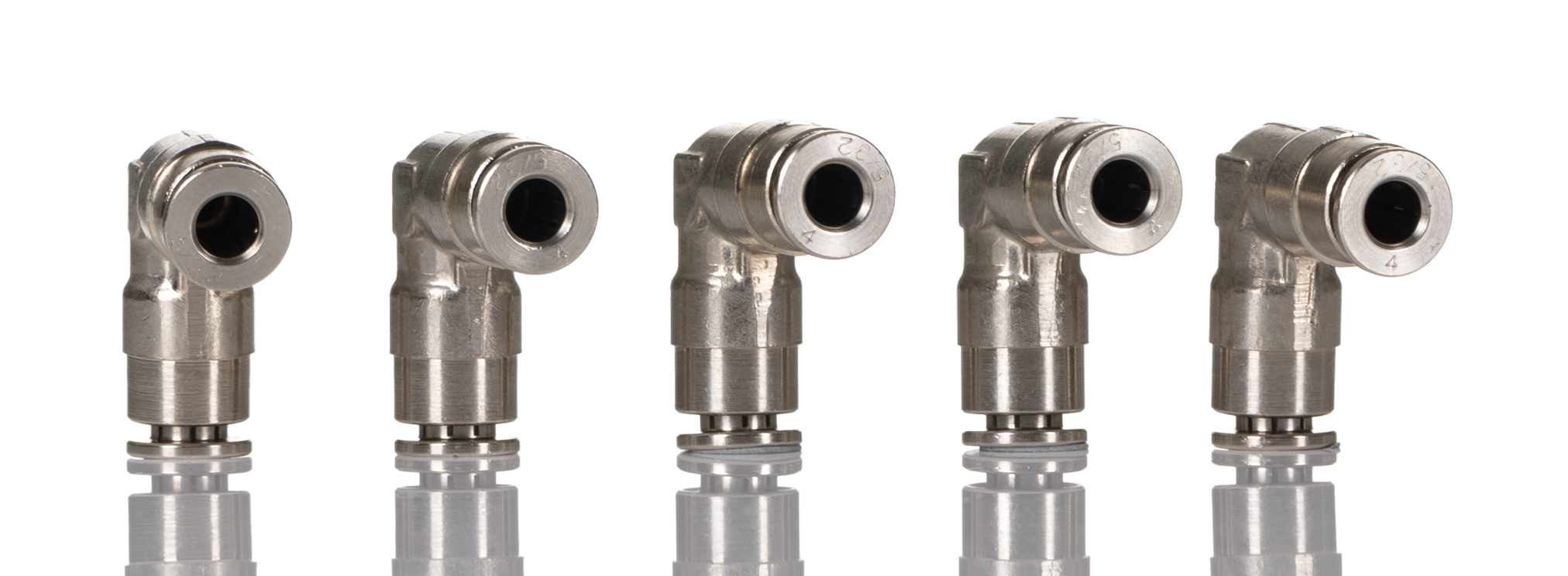 Norgren PNEUFIT 10 Series Straight Fitting, Push In 4 mm to Push In 4 mm, Tube-to-Tube Connection Style, 10040