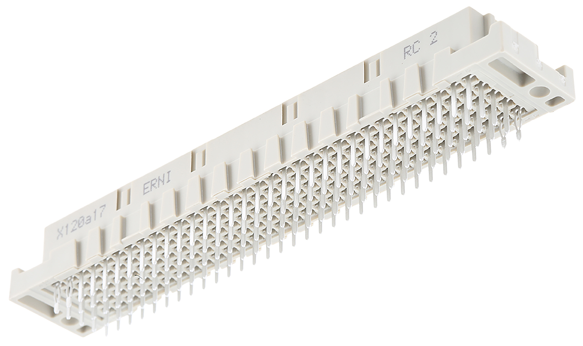 ERNI 160 Way 2.54mm Pitch, Type E Class C2, 5 Row, Straight DIN 41612 Connector, Socket