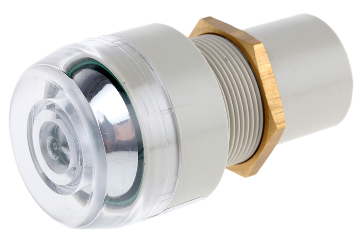 Crouzet Green Panel Mounting Visual Indicator, 8bar, 4 mm inlet port, 22.5mm mount hole