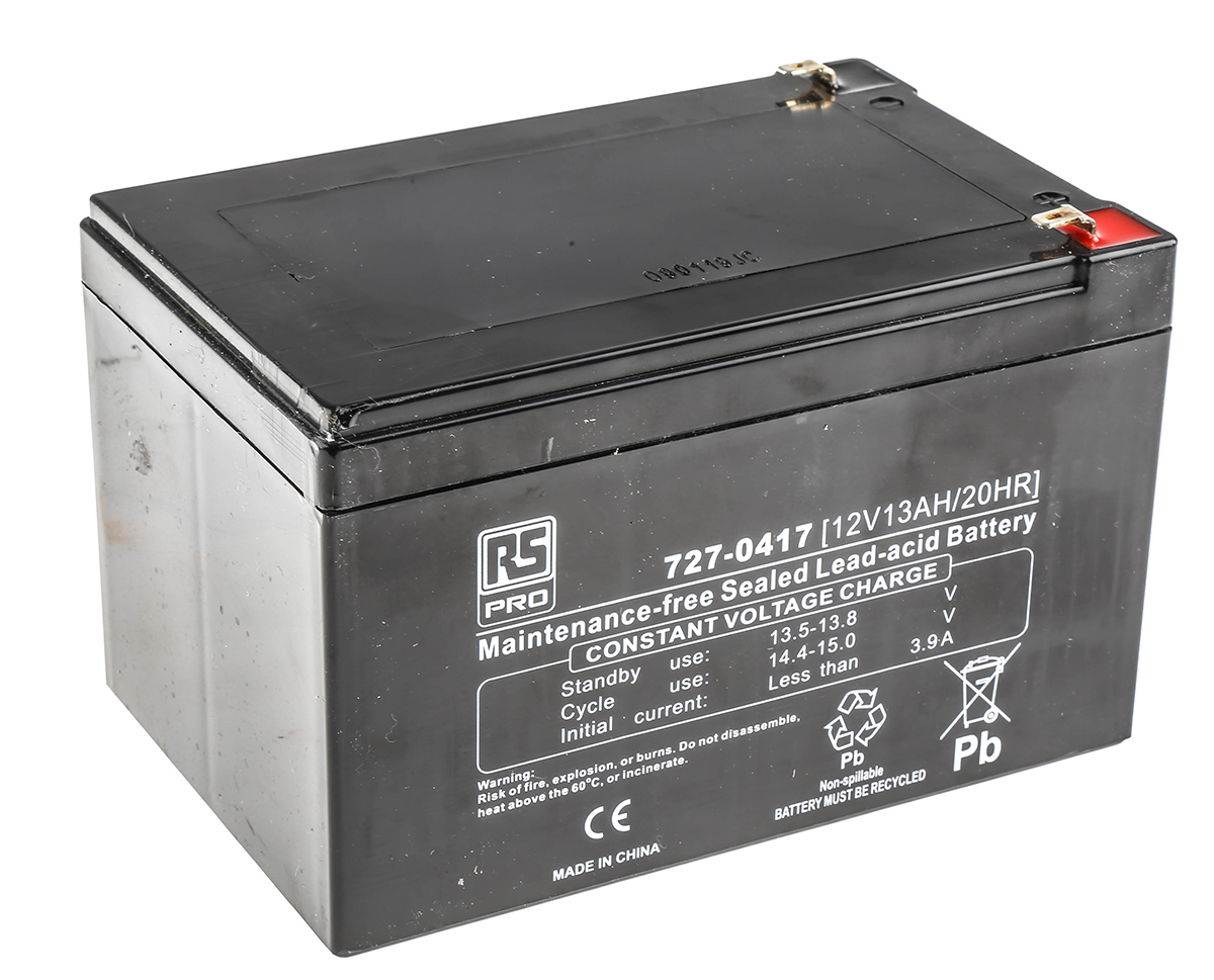 RS PRO 12V T1 Sealed Lead Acid Battery, 13Ah